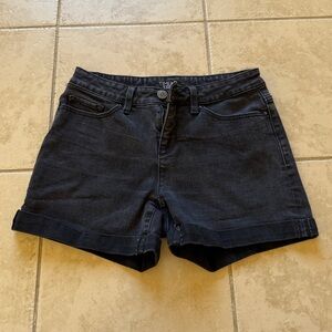 Black Jean Shorts